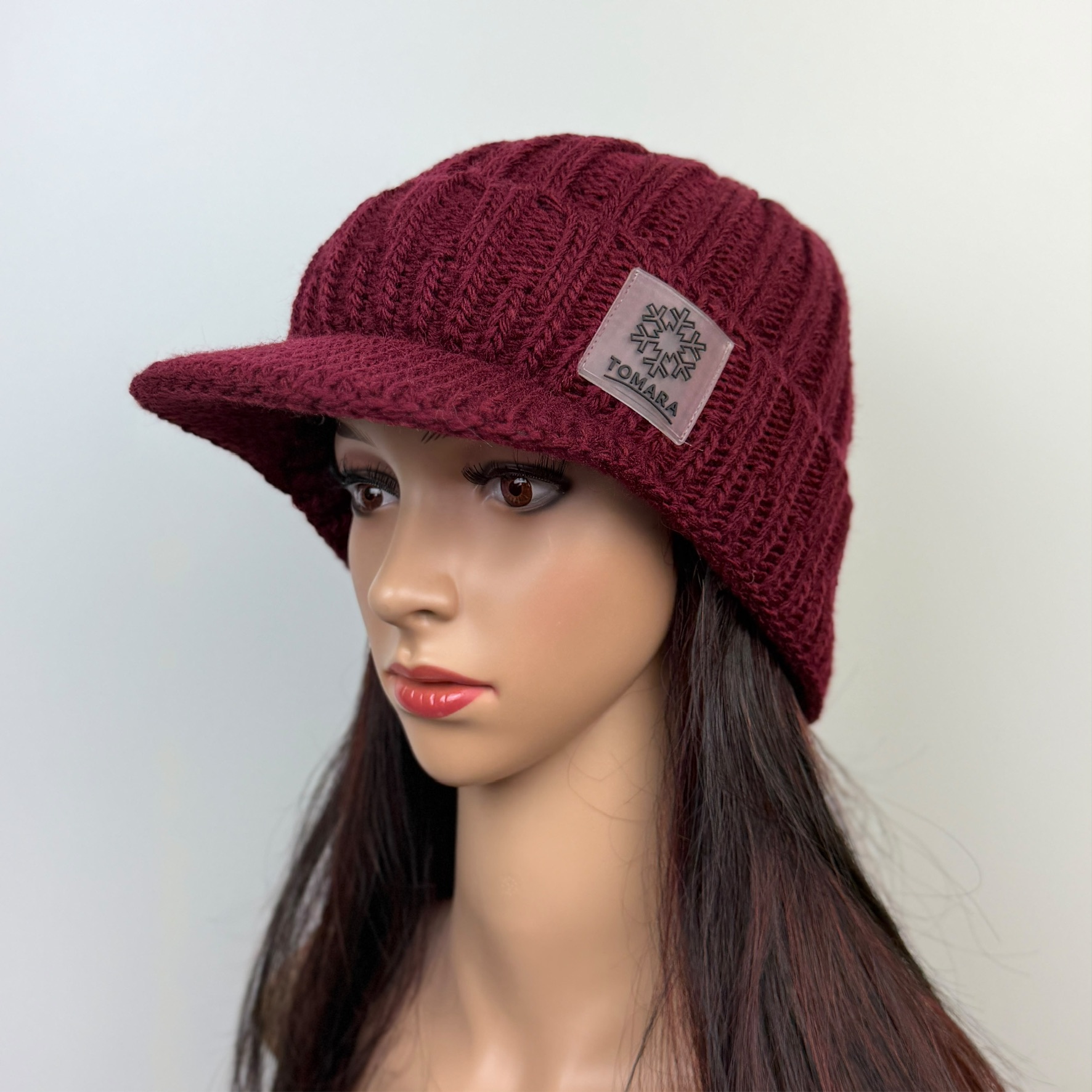 Strickcap– bordaux