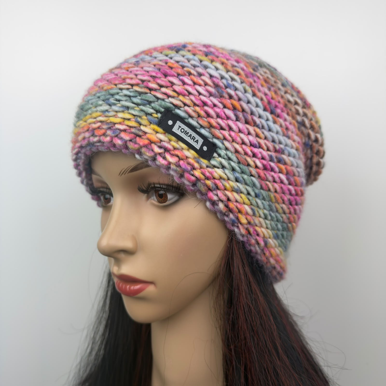 Beanie–Melange–multicolor