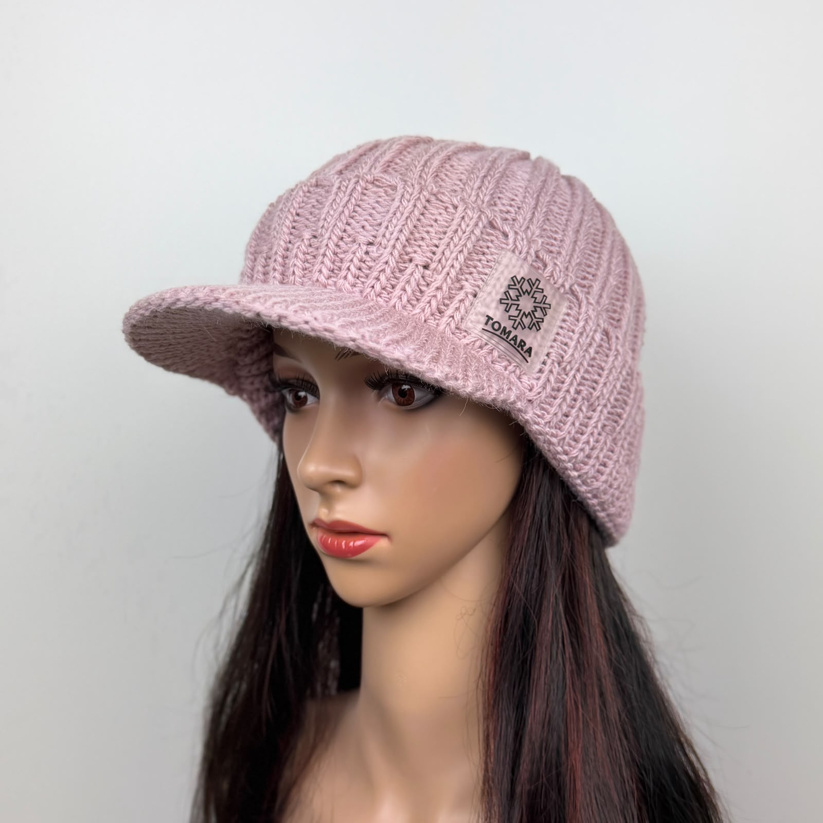 Strickcap –rose‘