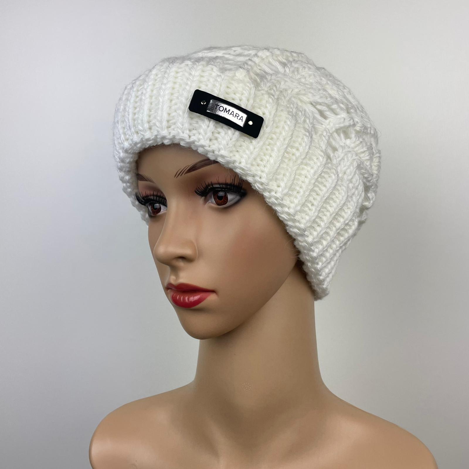 Beanie–Fashion– schneeweiß 